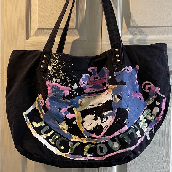 Juicy Couture Handbags - Juicy Couture Canvas Splatter Print Tote Bag